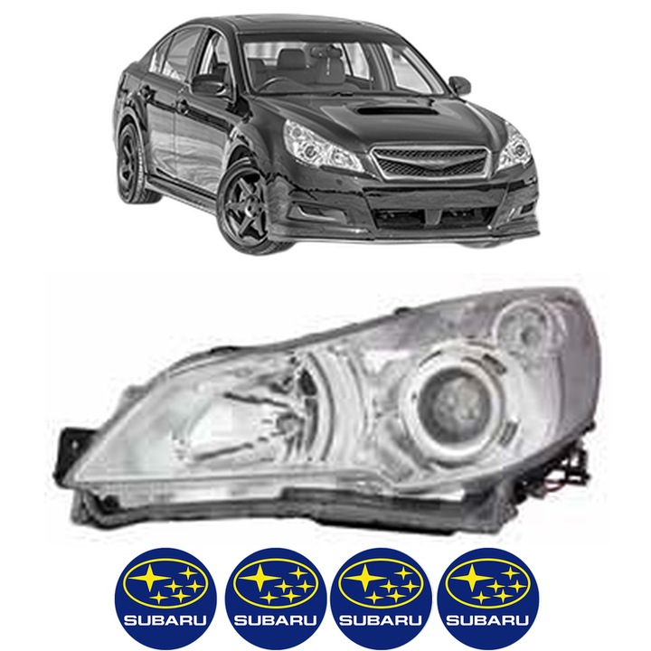 Far Stanga Fata SUBARU LEGACY V (BM) din 2009-2014, Auto, DEPO, 4x Stickere auto cu SUBARU