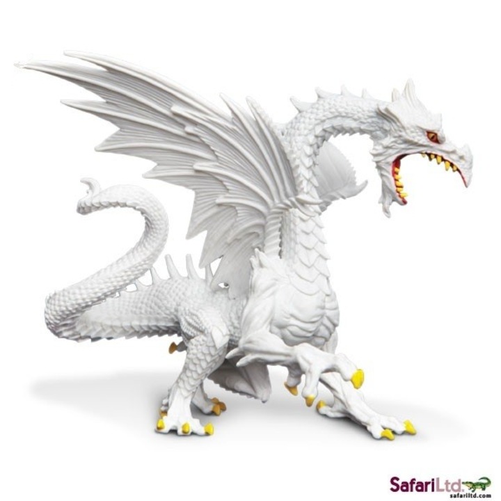 Figurină Dragon Strălucitor, Safari Ltd., 15x12,5x14cm, plastic, pictată manual