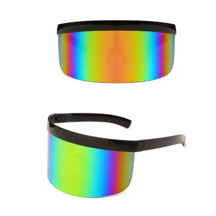 Слънчеви очила, UV400, черна рамка с цветни странични части, удобен дизайн
