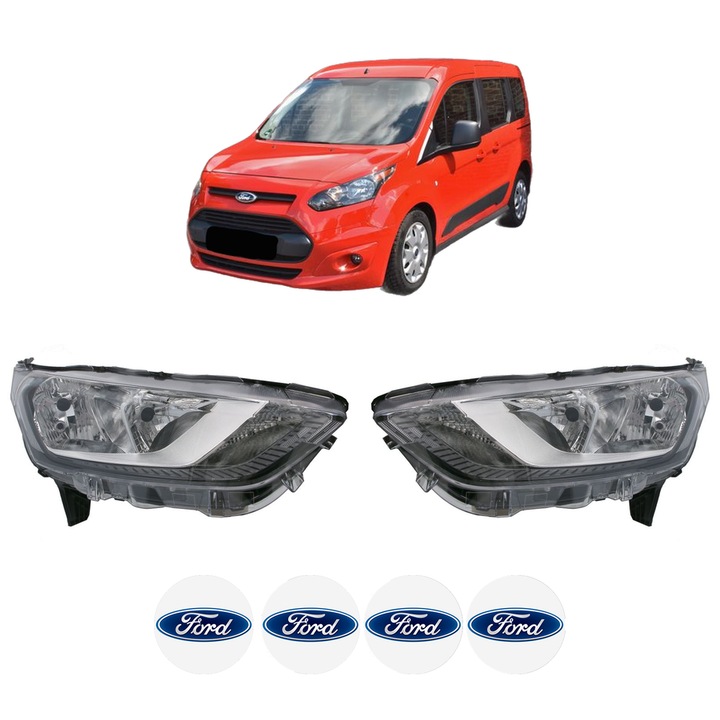 Set Faruri Stanga Dreapta Fata FORD TOURNEO CONNECT / GRAND TOURNEO CONNECT V408 MPV din 2013-2022, Auto, TYC, 4x Stickere auto cu FORD