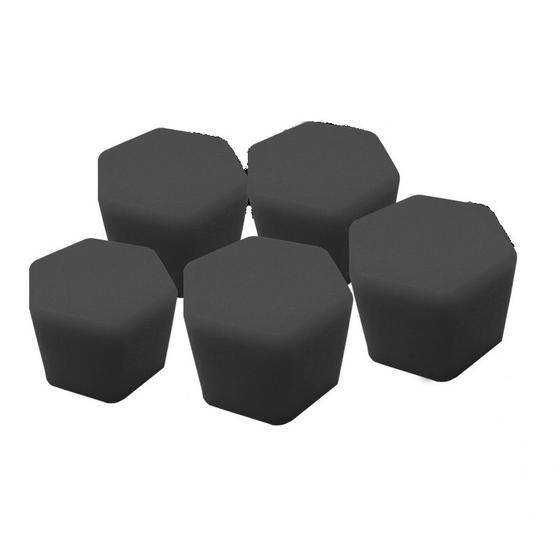 Set capace silicon negre, marca Simoni Racing, pentru prezoane/piulite, cod CBB/17.