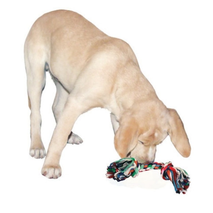 Kerbl játékfüzér két csomóval, 26 cm