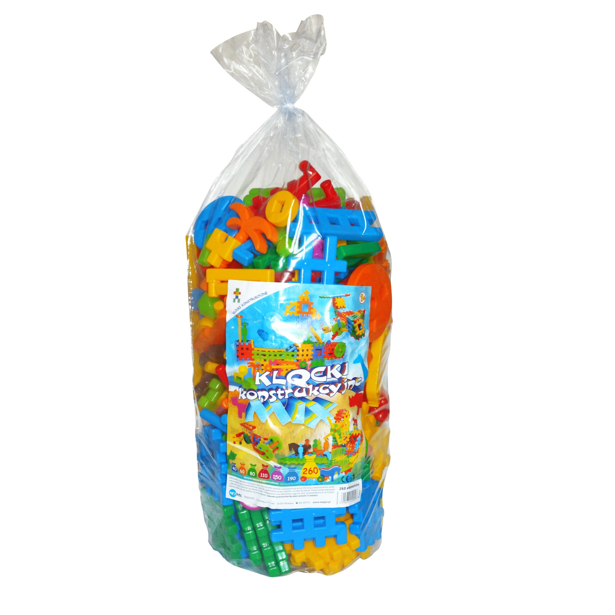 Set de 260 de piese cu de forme si culori diferite, Tupiko