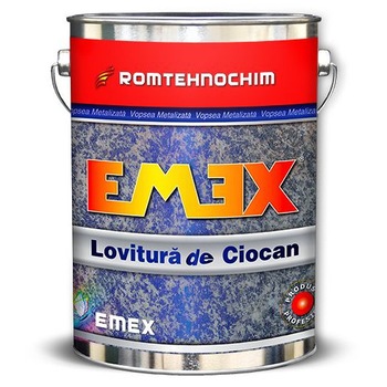 Vopsea Metalizata cu Efect de Lovitura de Ciocan “EMEX”, Albastru, Bidon 4 KG Vopsea Metalizata cu Efect de Lovitura de Ciocan “EMEX”, Albastru, Bidon 4 KG