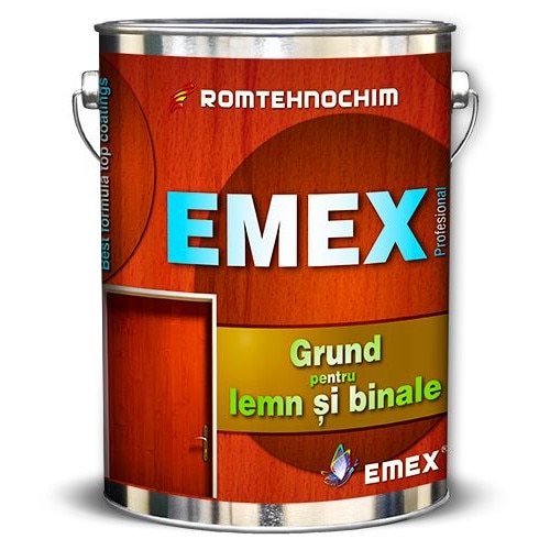 Grund pentru Lemn si Binale “EMEX”, Rosu, Bidon 30 KG