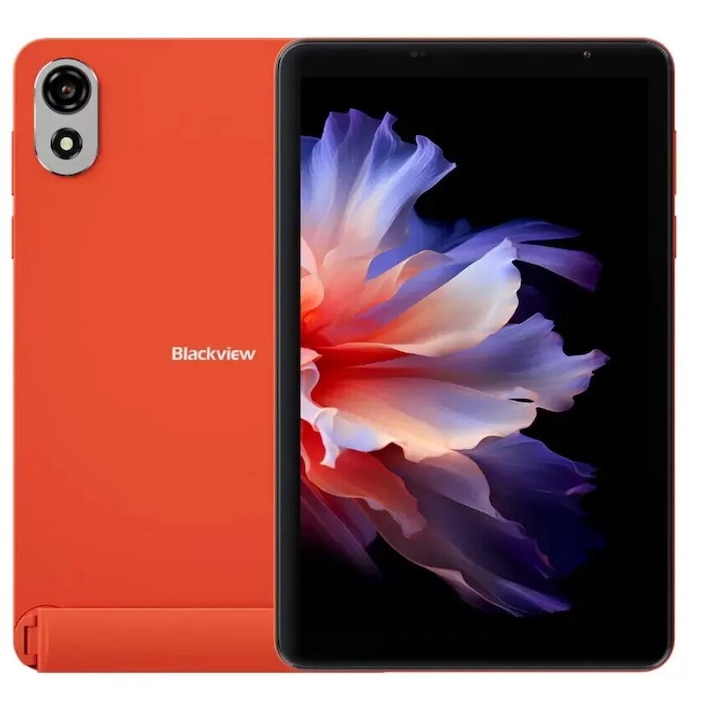 Tableta Blackview Zeno 1, 6GB, 256GB, 8inch LTE, HD IPS 800x1280 90Hz Unisoc T615 Octa-core 1.6GHz 8MP Front/8MP Back Camera Battery 6000mAh, Type-C L1 NetflixHD TUV Android 15, Fara Incarcator, Space Orange