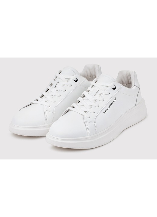 Pantofi sport barbatesti Pako Lorente Talpa inalta Perfecti pentru orice tinuta 100% piele naturala Sireturi interschimbabile Alb, Alb