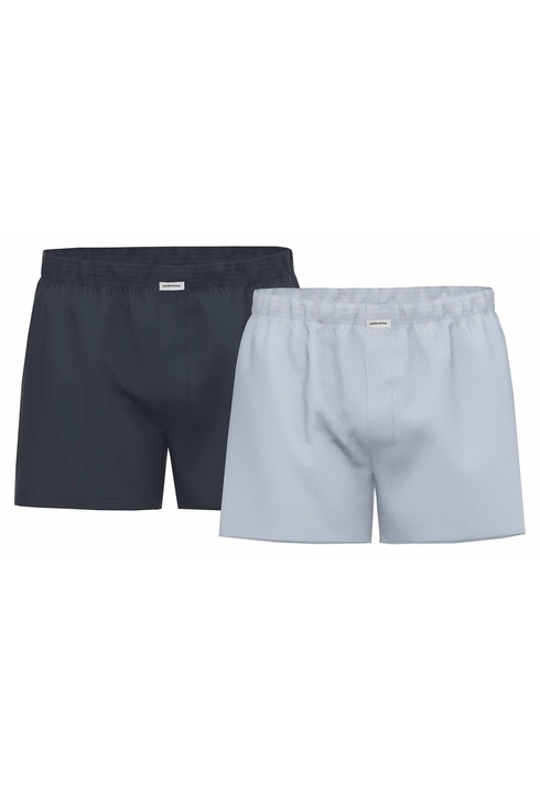 SEIDENSTICKER, Set de boxeri din bumbac - 2 perechi, Albastru