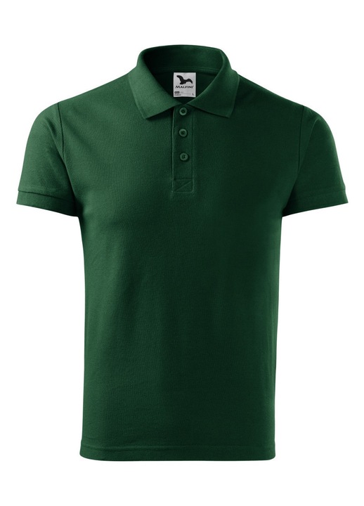 Póló, pamut, Malfini, sötétzöld, Sötétzöld