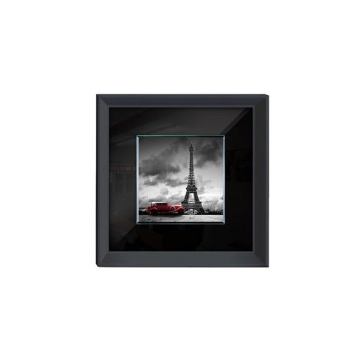 Tablou Turnul Eiffel, Euro-Home, 60x60cm, alb-negru