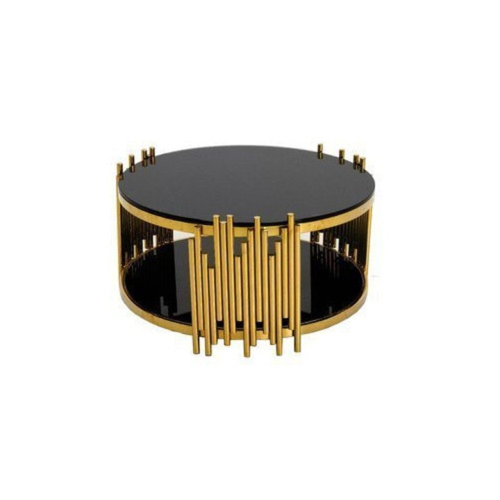 Mese, Euro-Home, masa de cafea, 89x45cm, blat negru