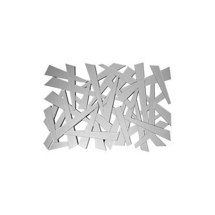 Decorare oglinda Euro-Home 80x120cm, cristal, fazat, montare verticala si orizontala