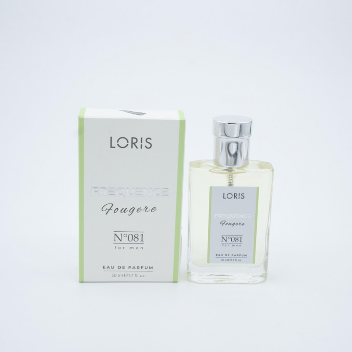 Apă de parfum Loris Frequence E-081, 50 ml, aromă proaspătă și senzuală, pentru bărbați