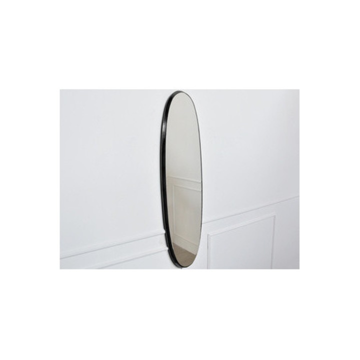 Oglinda ovala Euro-Home, rama neagra, 36x136x3,5 cm