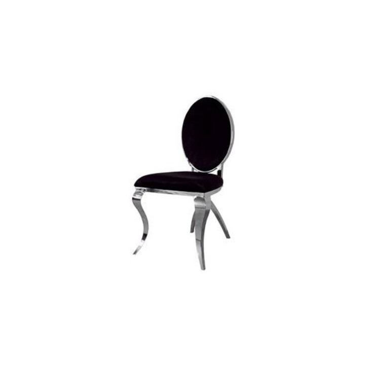 Scaun Euro-Home, model B408, negru, 50x54x99 cm