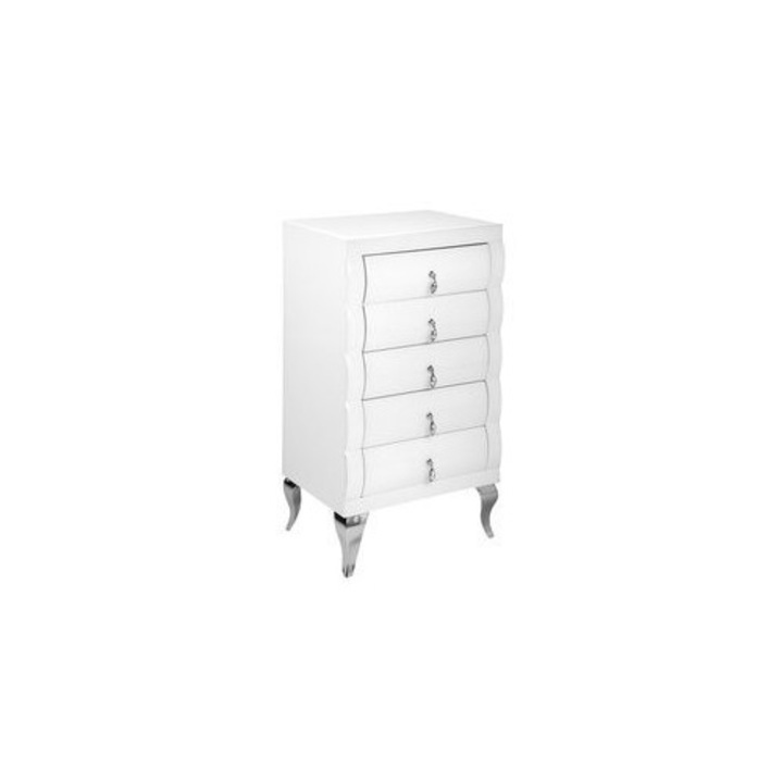 Comoda Euro-Home, alb, 55x42x100cm