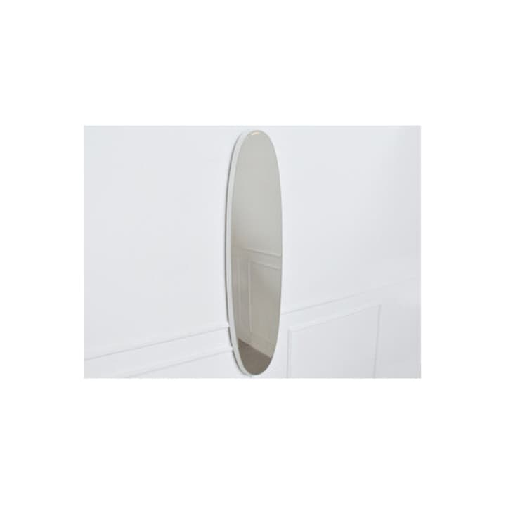 Oglinda ovala Euro-Home, alba, 36x136x3,5 cm