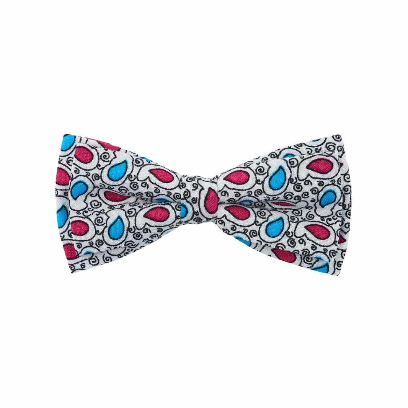 Papion dublu, Onore, multicolor, imprimeu paisley