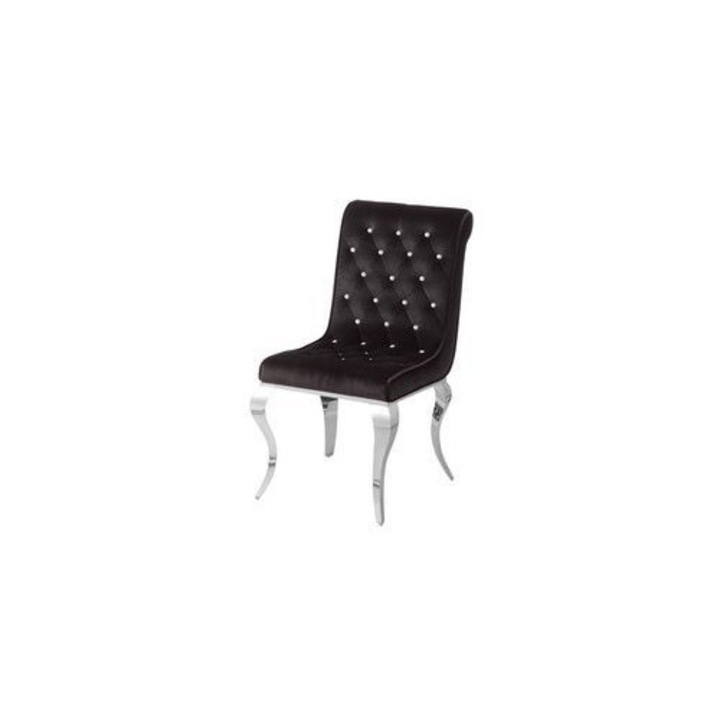 Scaun Euro-Home, model FT174, negru, 51x43x93 cm