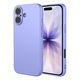 Husa Soft pentru iPhone 17, MicroFiber, TPU, Pastel LILA