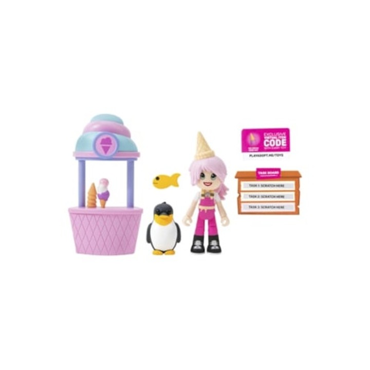 Fagylaltozó szett baba, vinil, 5 év, 2 barát