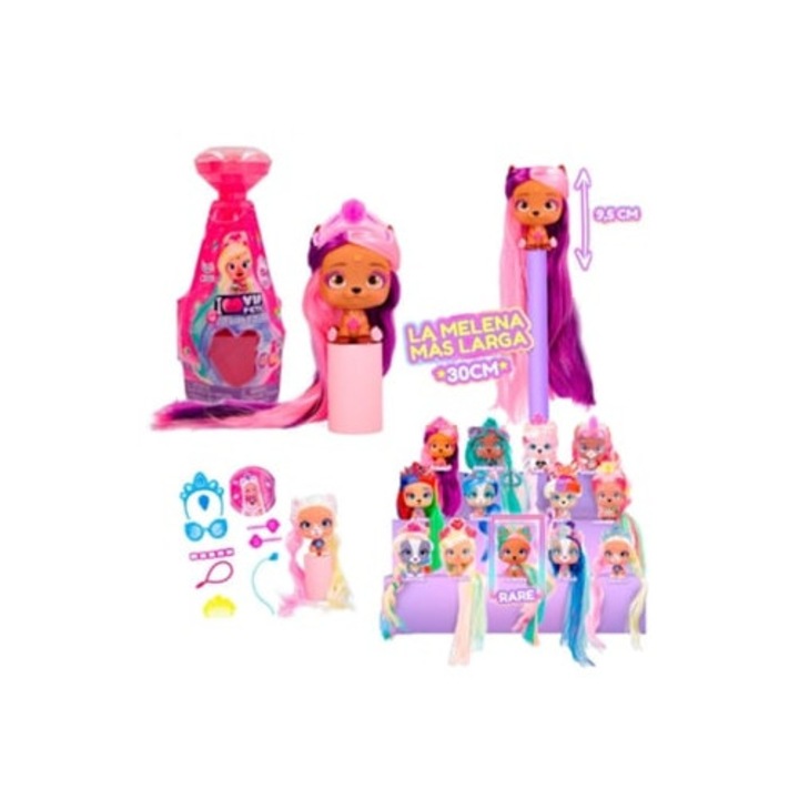 VIP Haziallatok S5 Glam Gems baba, vinil, 5 év, szett