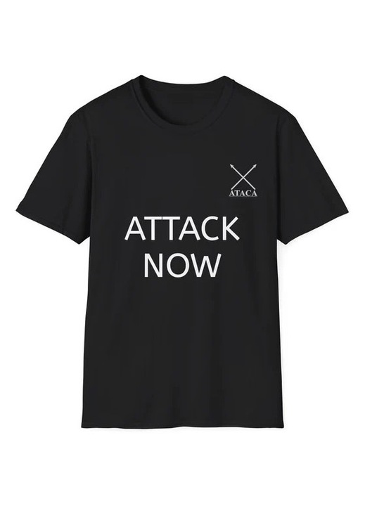 Tricou Unisex Softstyle ATACA – Mesaj Antirasism, Bumbac Moale, Alb/Negru, Potrivit pentru Zi cu Mesaj, Casual, Strada sau Cadou