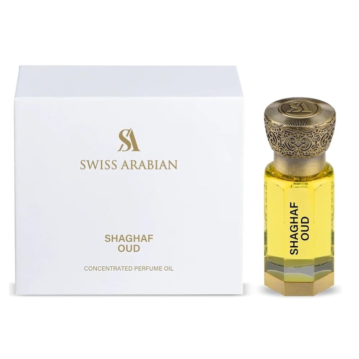 Ulei Parfumat Swiss Arabian Shaghaf Oud, Unisex, 12 ml