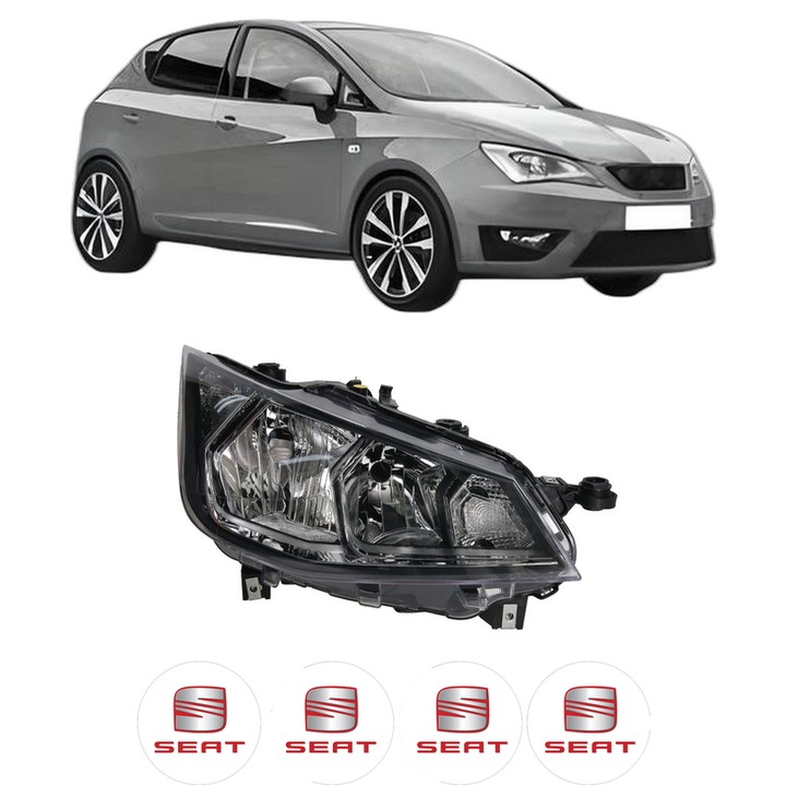 Far Dreapta Fata SEAT IBIZA V (KJ1, KJG) din 2017-2020, Auto, TYC, 4x Stickere auto cu SEAT