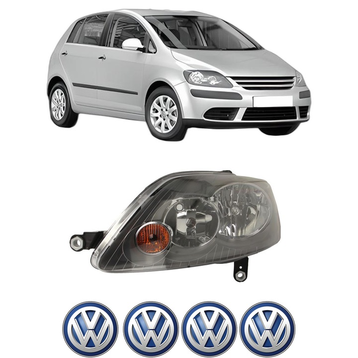 Far Stanga Fata Volkswagen GOLF PLUS V (5M1, 521) din 2004-2013, Auto, TYC, 4x Stickere auto cu Volkswagen