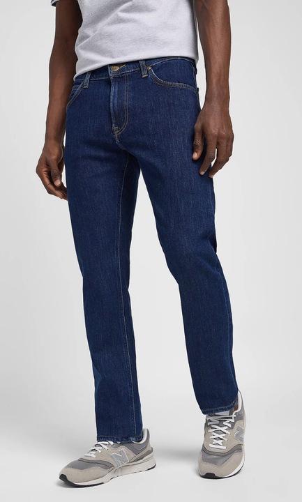 Blugi barbatesti Lee Daren, bumbac/elastan, albastru inchis