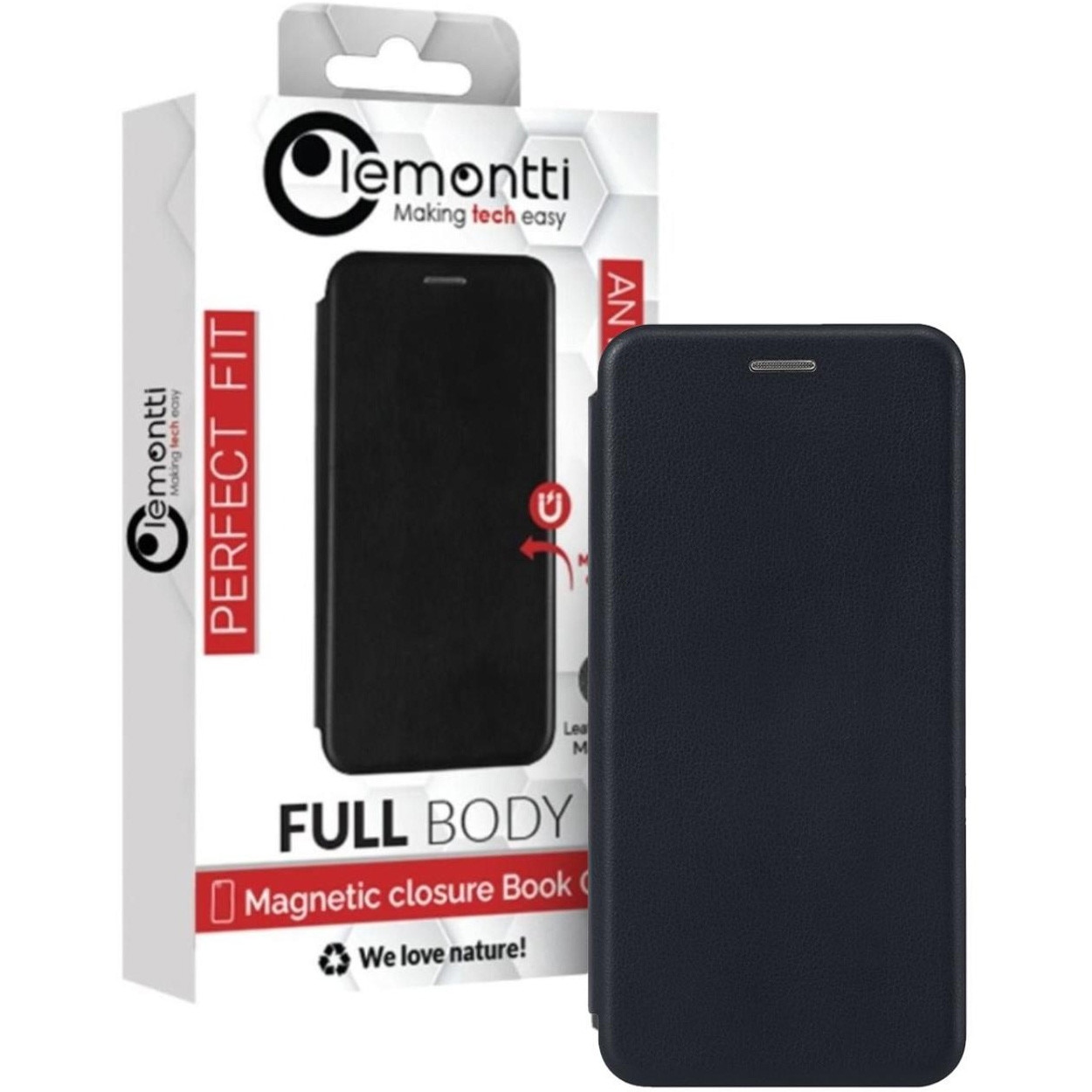 Husa de protectie Lemontti Book Elegant pentru Samsung Galaxy S25 FE, Negru