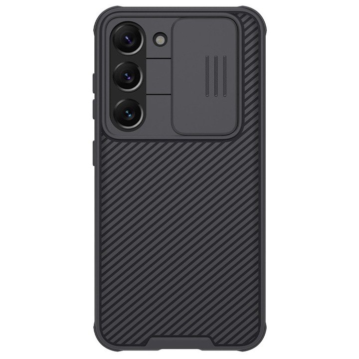 Калъф с Плъзгач за Камера за Samsung S23 Plus, Nillkin CamShield Case, Черен