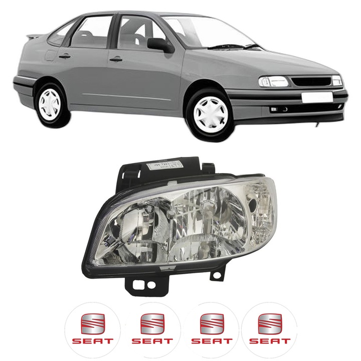 Far Stanga Fata SEAT CORDOBA (6K1, 6K2) din 1993-2002, Auto, TYC, 4x Stickere auto cu SEAT