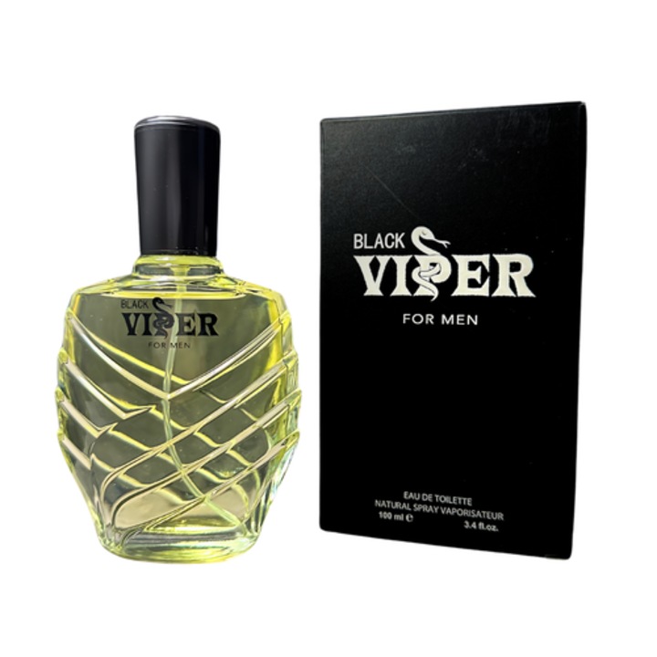 Parfumerie pentru bărbați, Black Viper, Eau de Toilette, 100ml, ambalaj elegant, tonuri profunde