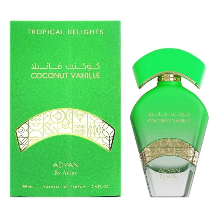 Adyan Prestige Coconut Vanille unisex parfüm kivonat, 100ml, virágos, pézsmás illatjegyek