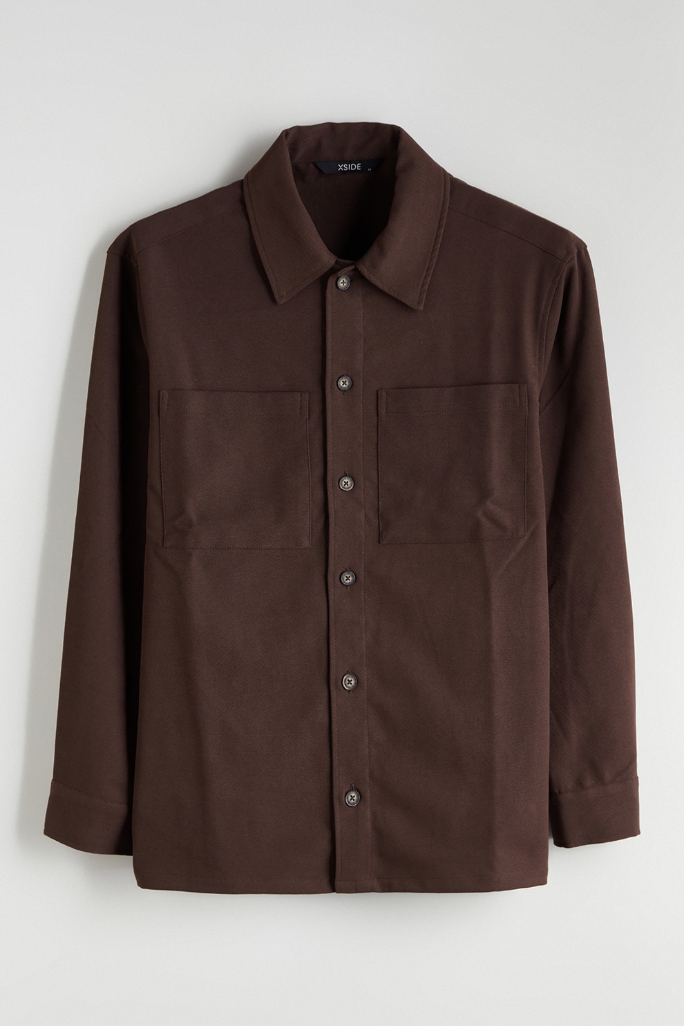 LC WAIKIKI, Camasa cu buzunare pe piept, Maro inchis, S