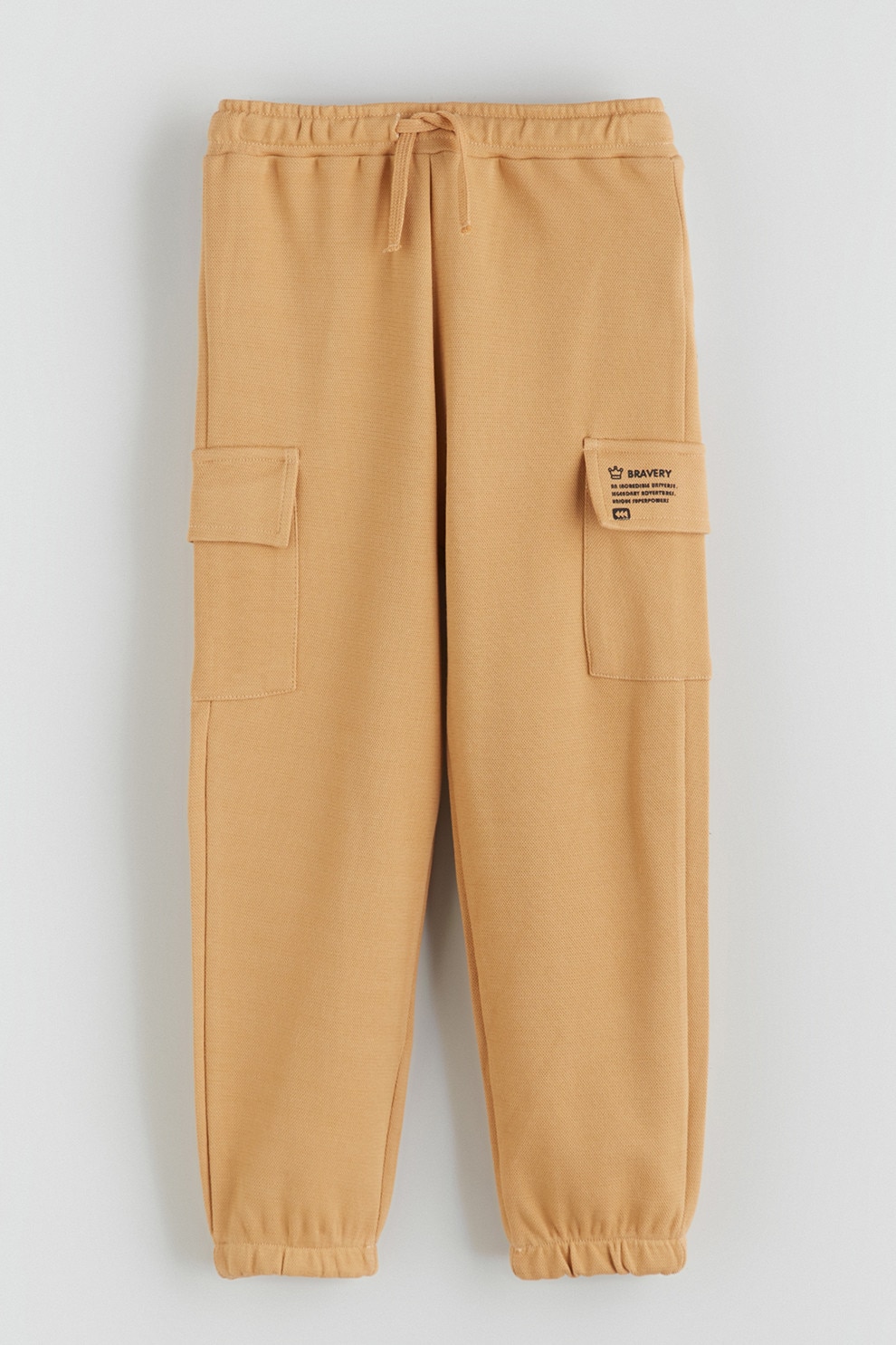 LC WAIKIKI, Pantaloni cargo din pique, Portocaliu persan, 92-98 CM