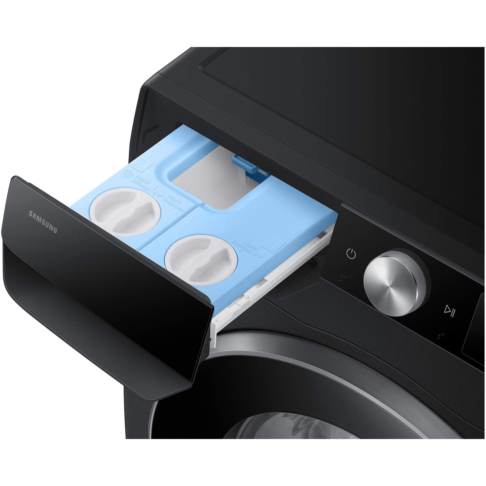 Masina de spalat rufe Samsung WW10FG6U94LBU4, 10 kg, 1400 RPM, Clasa A, AI Control, AI Wash, Autodose, AI Energy Mode, AI Ecobubble, Motor Digital Inverter, Neagra