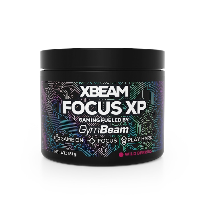 XBEAM Focus XP, GymBeam, 351 g, fructe de padure