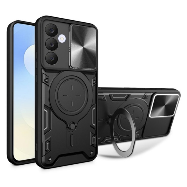 Husa Spate Upzz® CamGuard Pro Pentru Samsung Galaxy S25 FE, Super Protectie - Black