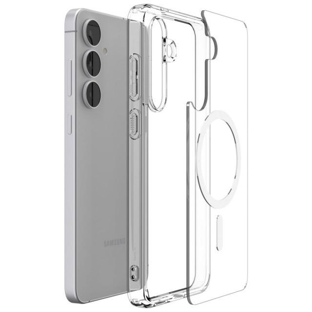 Husa Spigen Pentru Samsung Galaxy S25 FE, Ultra Hybrid MagSafe, Protectie La Camere si Colturi, Functie MagSafe, Clear/White