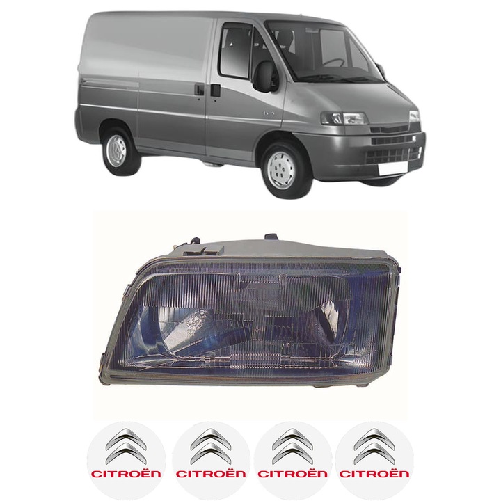 Far Stanga Fata CITROEN JUMPER I Van (230L) din 1994-2002, Auto, DEPO, 4x Stickere auto cu CITROEN