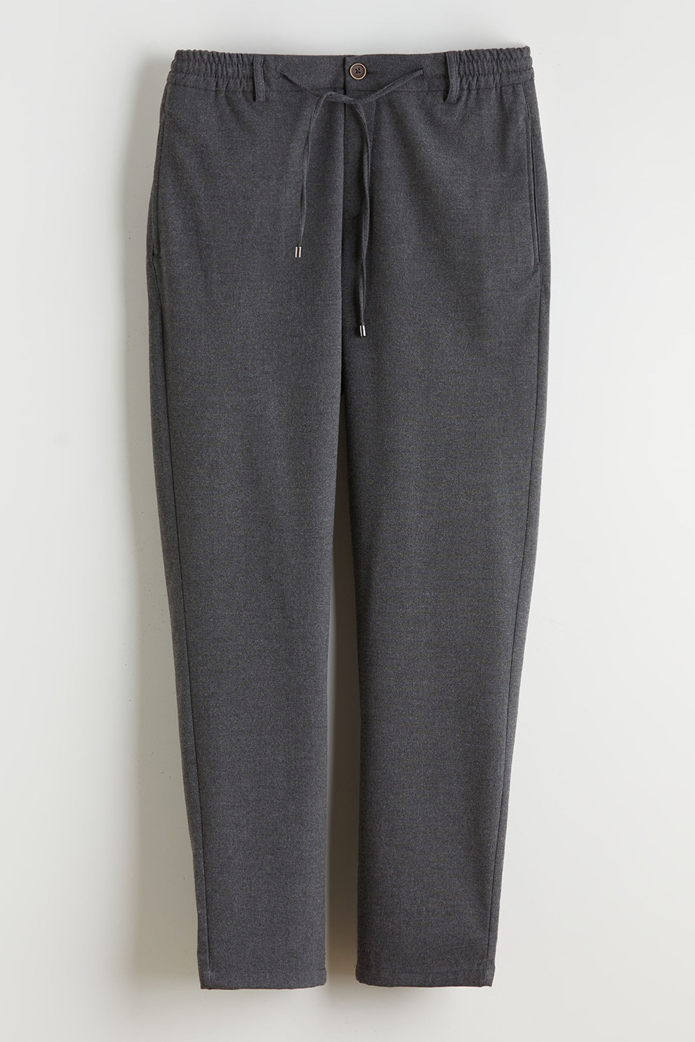 LC WAIKIKI, Pantaloni regular fit cu snur de ajustare Vision, Gri inchis, 34