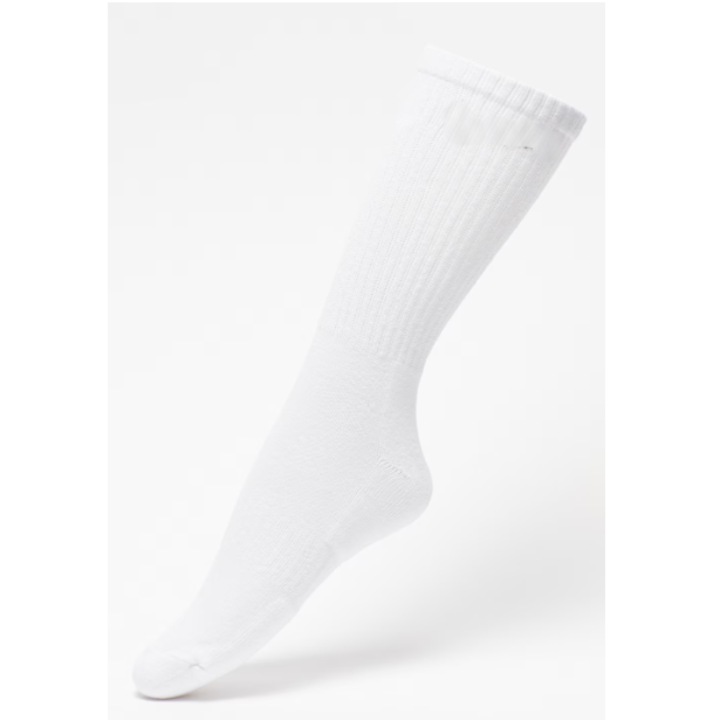 Set sosete lungi pentru antrenament Youkly, Alb, Negru, M, 6 perechi