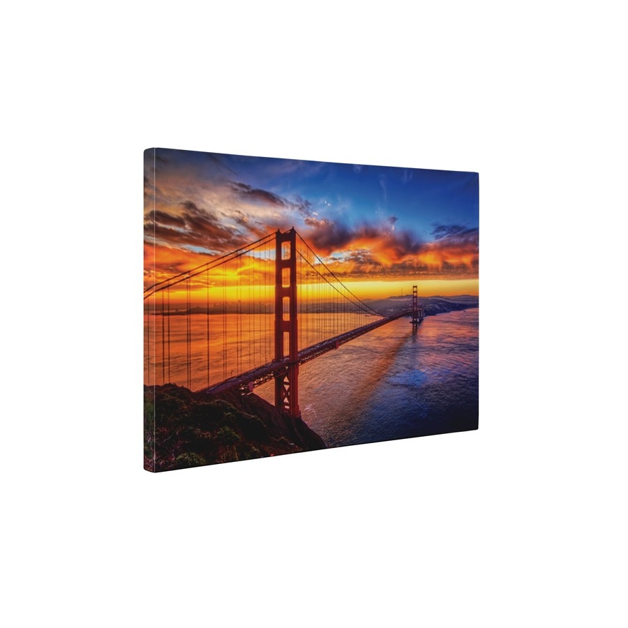 Golden Gate - Tablou Canvas - 50x65 cm