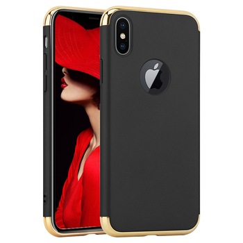 Husa telefon Iphone XS ofera protectie 3in1 Ultrasubtire Lux Black Matte Husa telefon Iphone XS ofera protectie 3in1 Ultrasubtire Lux Black Matte