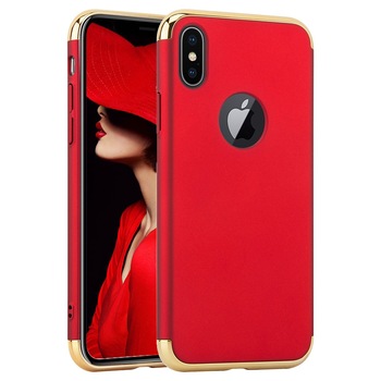 Husa telefon Apple Iphone 10, Iphone X ofera protectie 3in1 Ultrasubtire Lux Red Matte Husa telefon Apple Iphone 10, Iphone X ofera protectie 3in1 Ultrasubtire Lux Red Matte