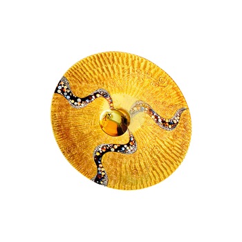 Plafoniera KOLARZ Luna Kiss lucrata manual, diametru=54cm, design kiss gold Plafoniera KOLARZ Luna Kiss lucrata manual, diametru=54cm, design kiss gold