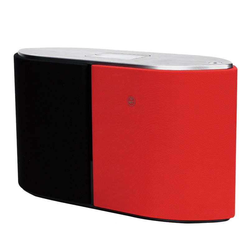 Boxa portabila Rockspace S21, Bluetooth 4.1 , NFC, USB, AUX, Negru-Rosu